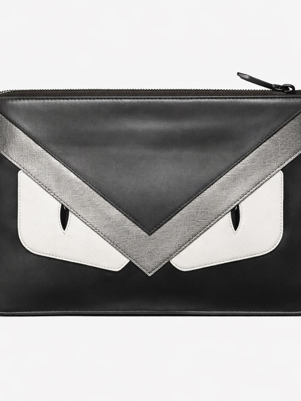 Fendi Monster Eyes Leather Pouch